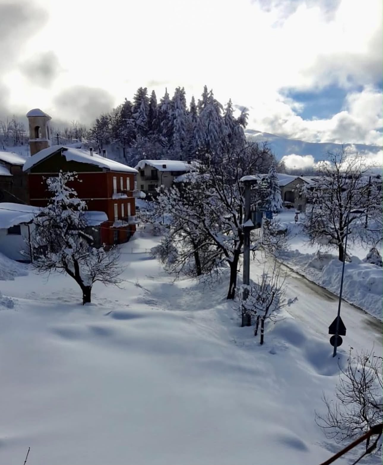 Battifollo sotto la neve